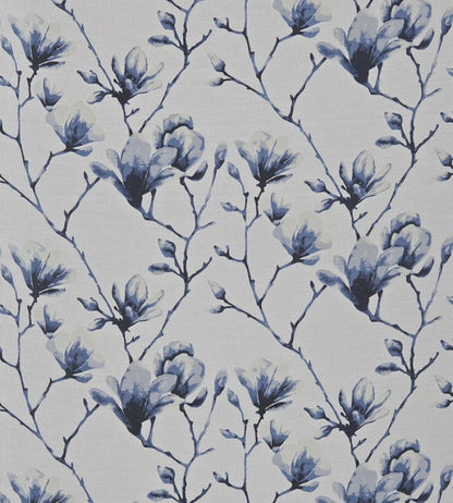 Lotus Fabric by Harlequin Indigo/Silver