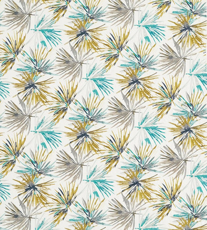Aucuba Fabric by Harlequin Teal / Zest