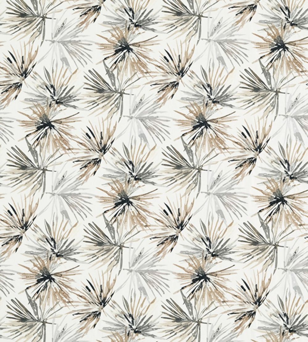 Aucuba Fabric by Harlequin Steel / Jet