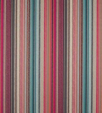 Spectro Stripe Fabric by Harlequin Cerise / Marine / Coral