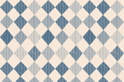Harlequin Blue mural by Hovia