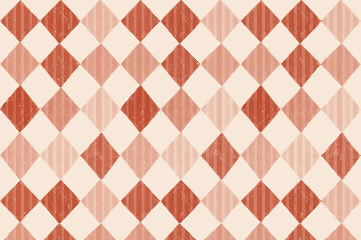 Harlequin Red mural by Hovia