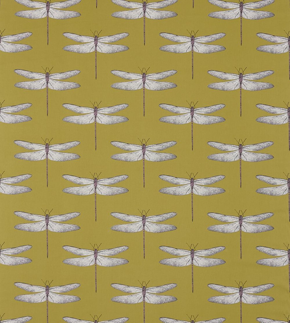 Demoiselle Fabric by Harlequin Chartreuse/Grape