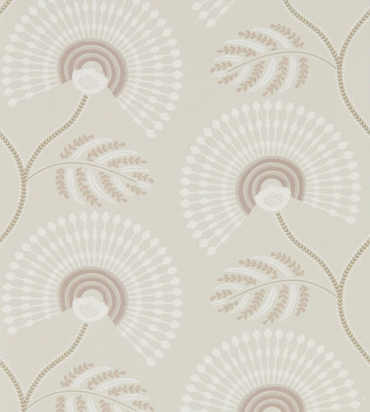 Louella Wallpaper by Harlequin Rose Quartz/Pearl