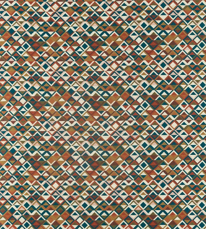 Boka Fabric by Harlequin Sapphire/Russet/Gold