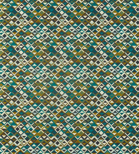 Boka Fabric by Harlequin Charcoal/Marine/Zest