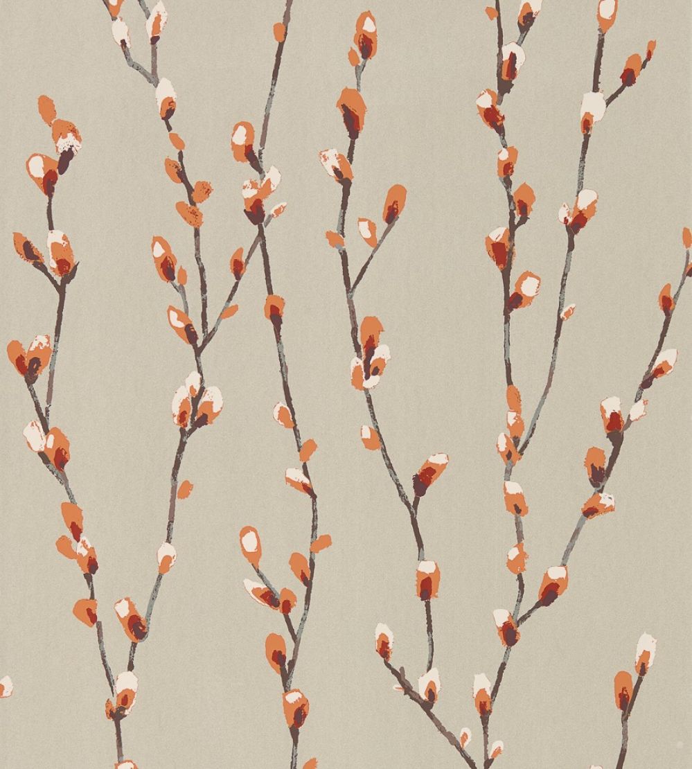 Salice Wallpaper by Harlequin Tangerine/Gilver