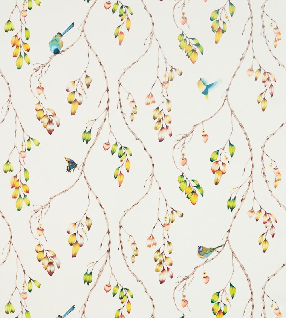 Iyanu Voile Fabric by Harlequin Paprika/Kiwi
