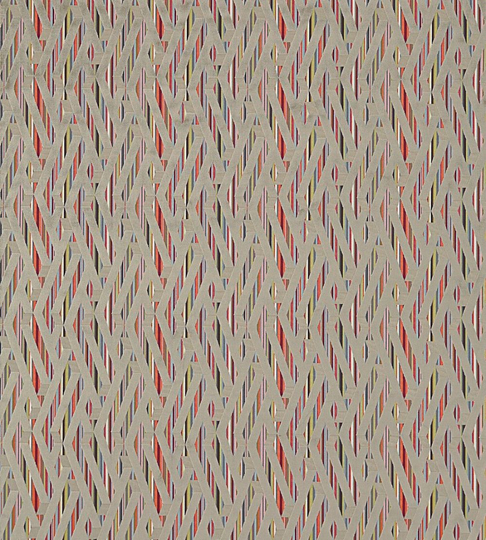 Makena Fabric by Harlequin Contract Tabasco/Olive/Mink