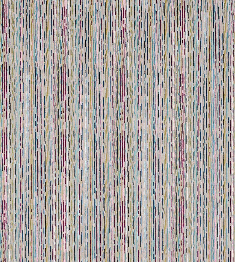 Nuru Fabric by Harlequin Contract Aqua/Magenta/Cream