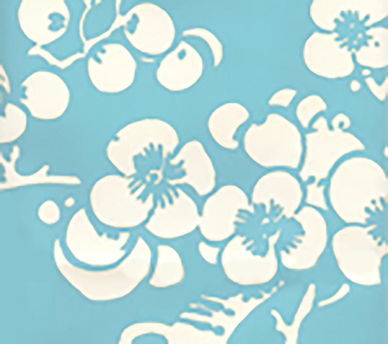 Hawthorne Reverse New Blue wallpaper by China Seas