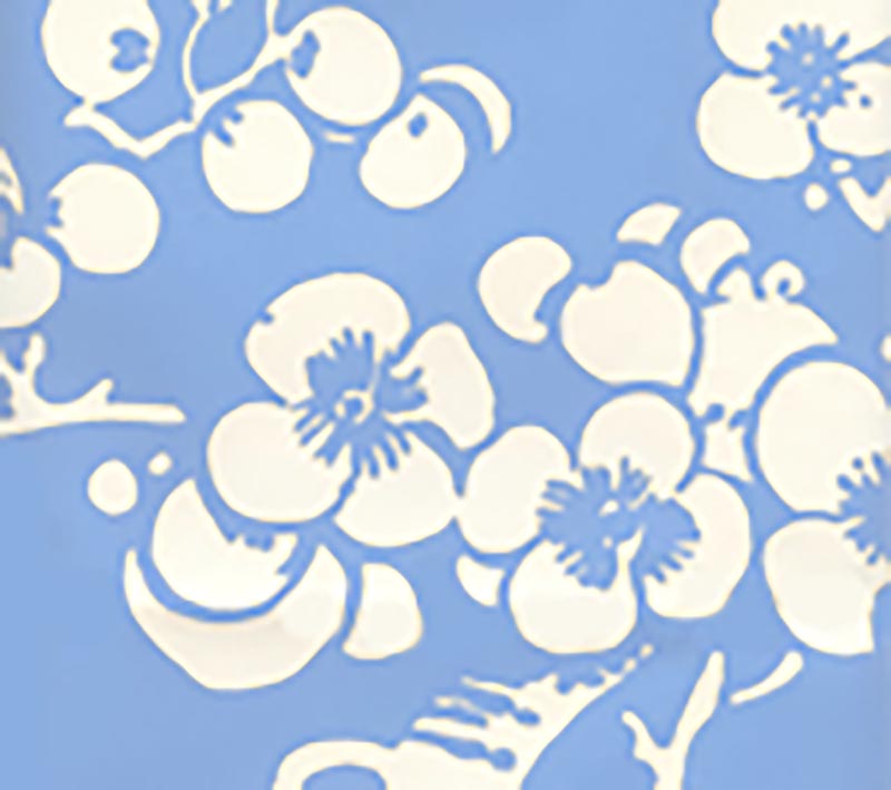 Hawthorne Reverse French Blue wallpaper by China Seas