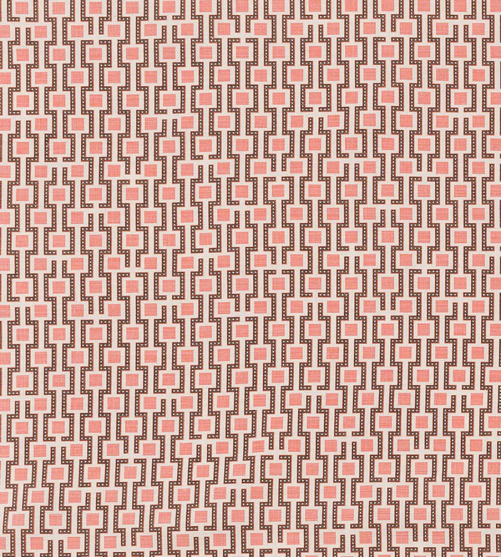 Hector Fabric by Vanderhurd Pomegranate/Natural