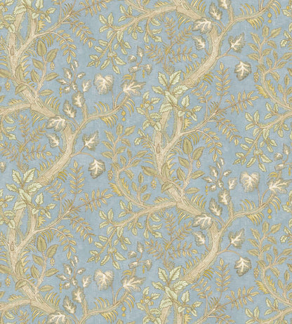 Hedgerow Wallpaper by Josephine Munsey Light Blue