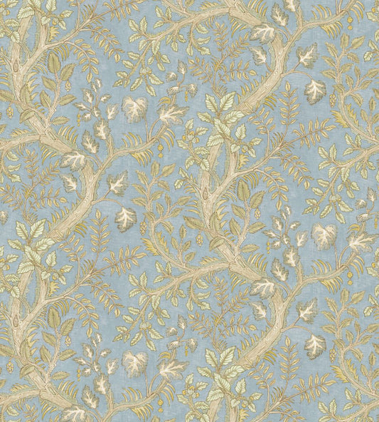 Hedgerow Wallpaper by Josephine Munsey Light Blue