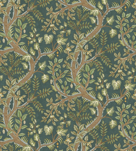 Hedgerow Wallpaper by Josephine Munsey Teal