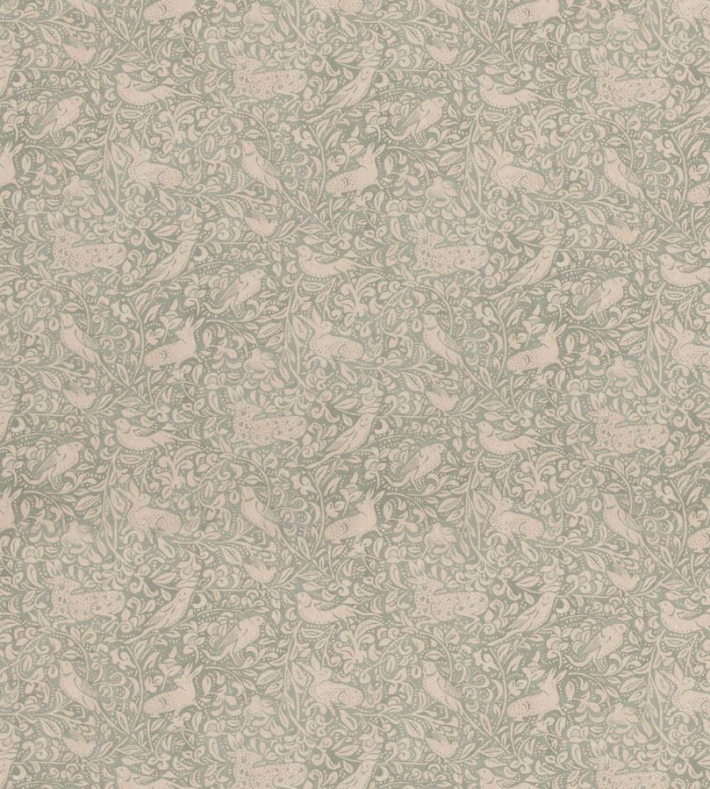 Hedgerow Fabric by Mulberry Home Aqua