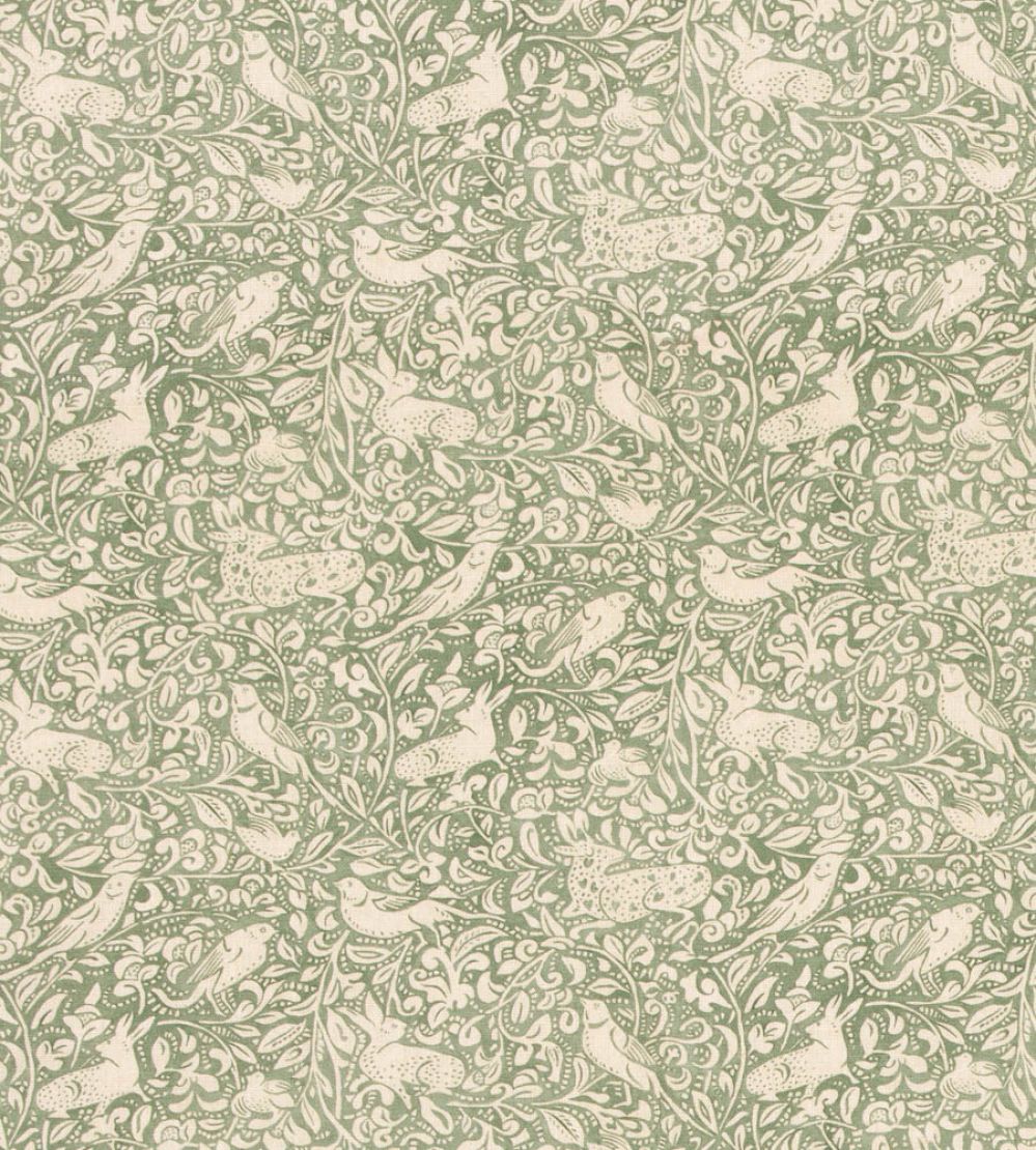 Hedgerow Fabric by Mulberry Home Emerald