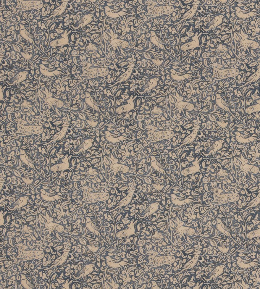 Hedgerow Fabric by Mulberry Home Indigo