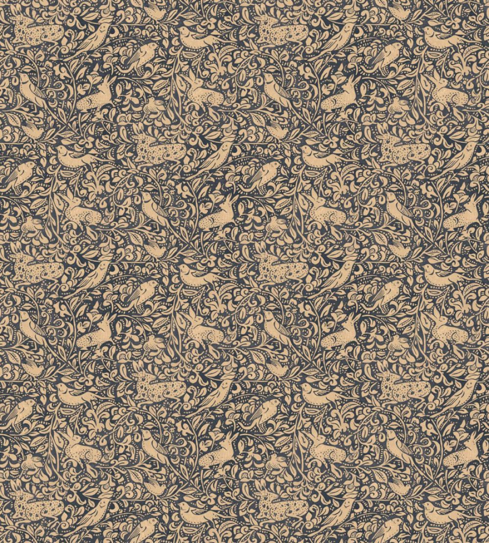 Hedgerow Wallpaper by Mulberry Home Indigo