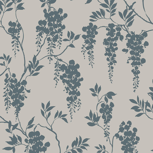 Hedvig Petrol wallpaper by Sandberg