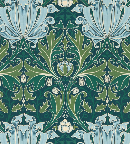 Helena Wallpaper by Morris & Co Indigo/Boughs