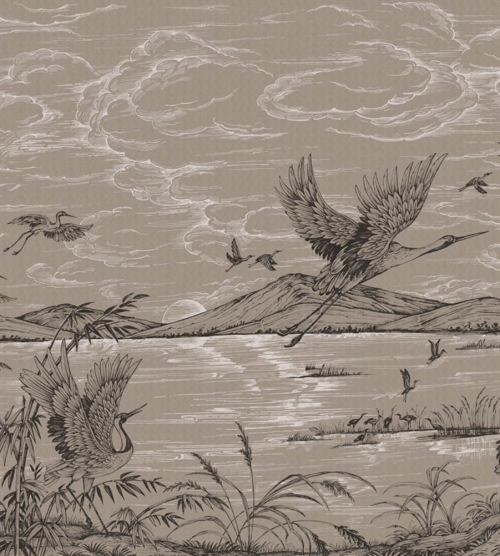 Herons Poetry Mural by Coordonne Jute