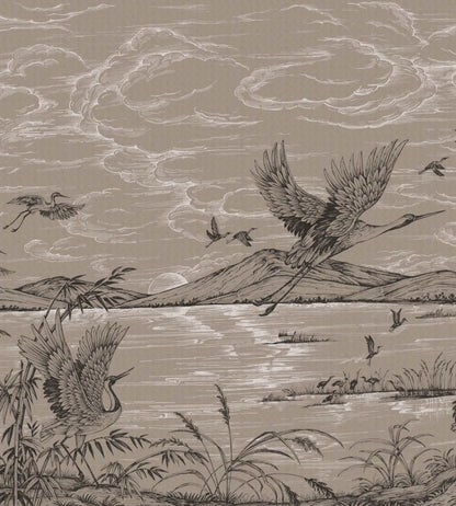 Herons Poetry Mural by Coordonne Jute