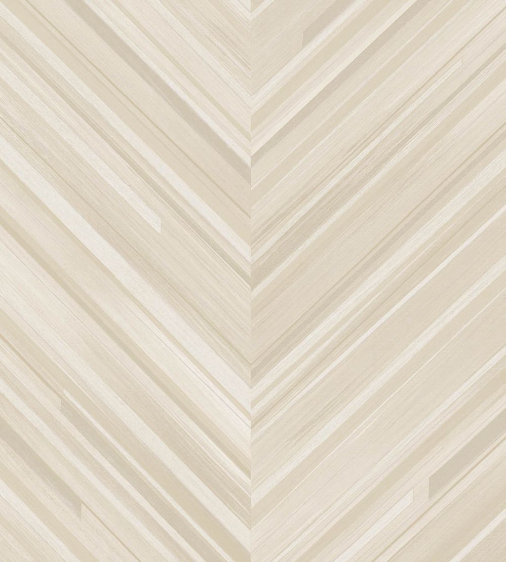 Herringbone Wallpaper by Eijffinger Cream/White