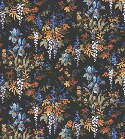 Hestia Wallpaper by Woodchip & Magnolia Coal Black