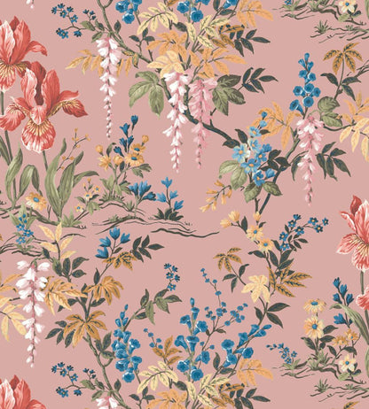 Hestia Wallpaper by Woodchip & Magnolia Salmon Pink