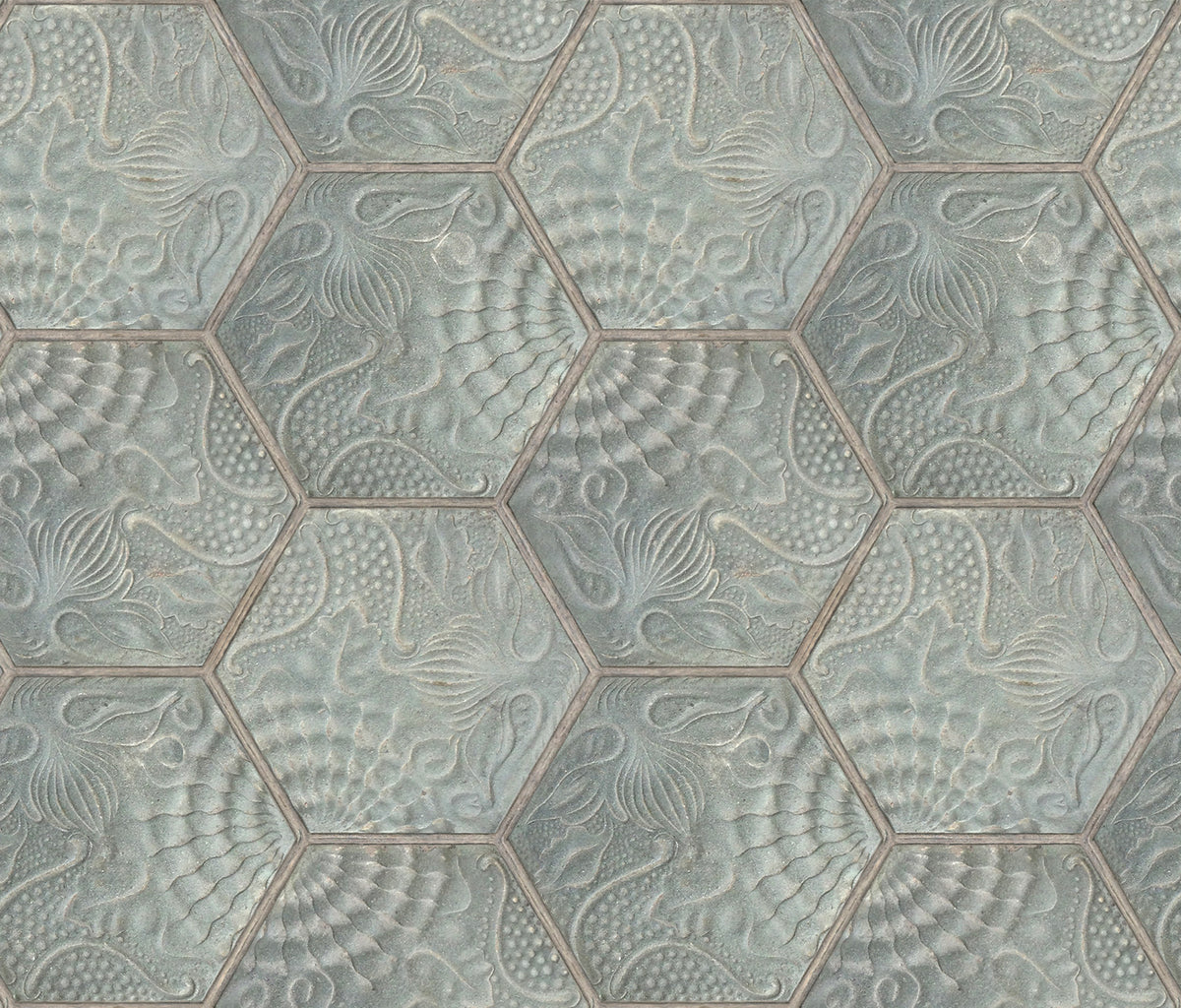 Hexagon Tiles Wallpaper by Rebel Walls | The ReBorn House