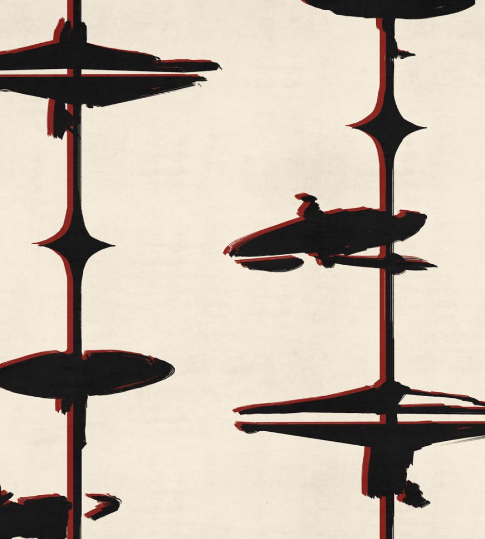 Hi Hats Wallpaper by MINDTHEGAP Black