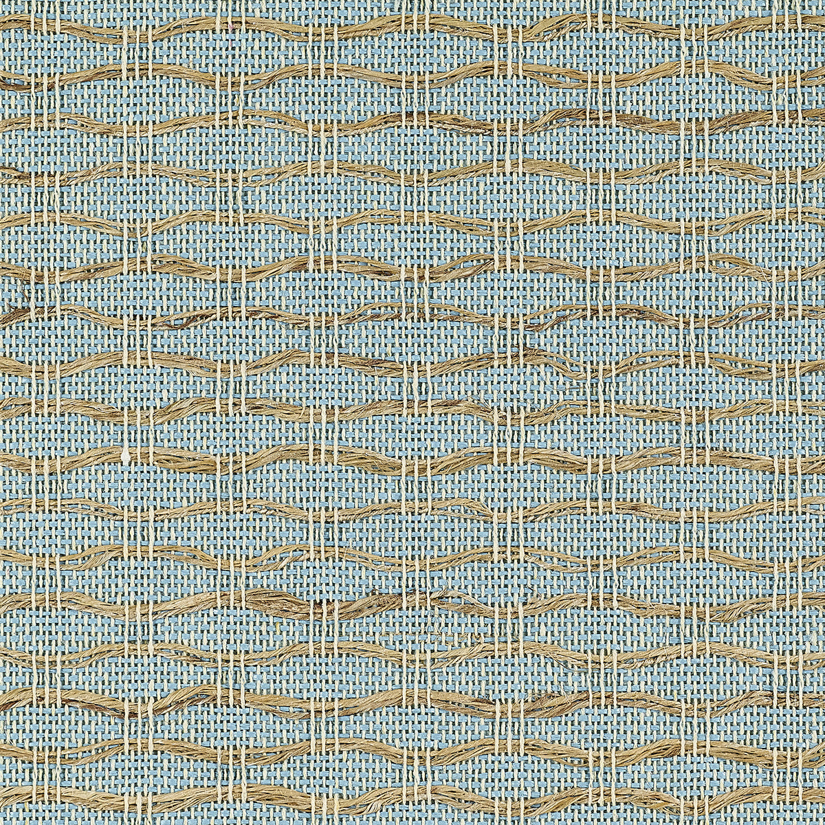 High Tide Grasscloth Wallpaper by Phillip Jeffries in Ocean Blue (PJ 28101)