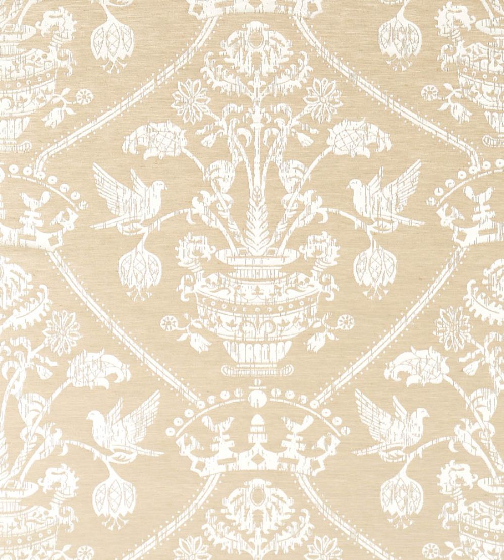 Highgrove Damask Fabric by Sanderson Gritstone