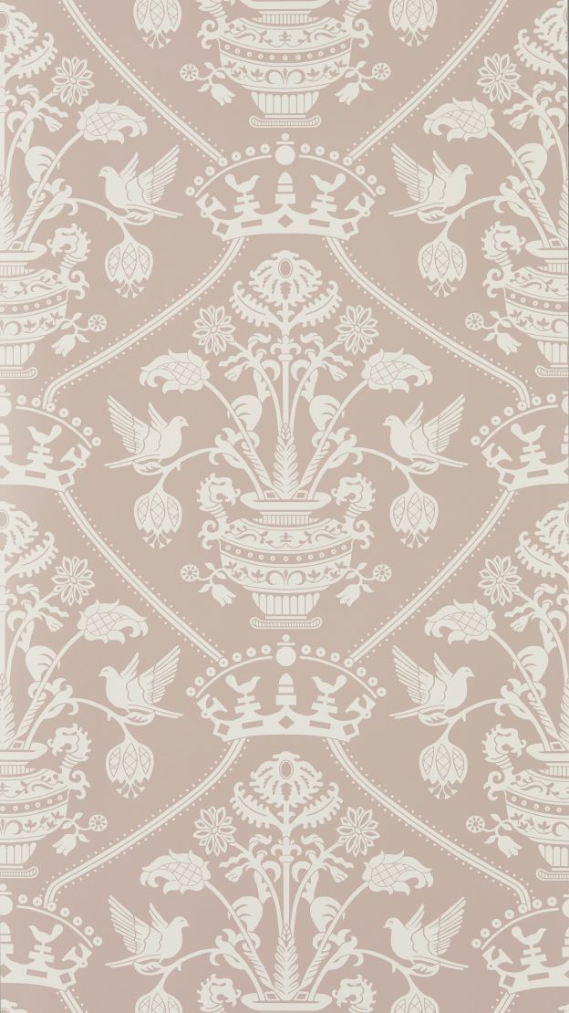 Highgrove Damask Wallpaper by Sanderson Rose
