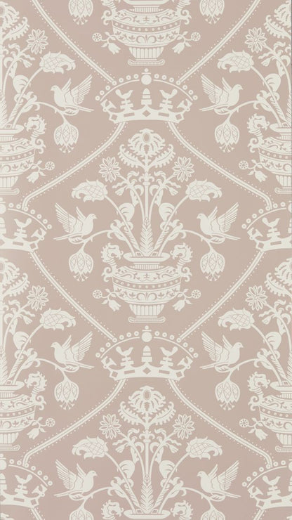 Highgrove Damask Wallpaper by Sanderson Rose