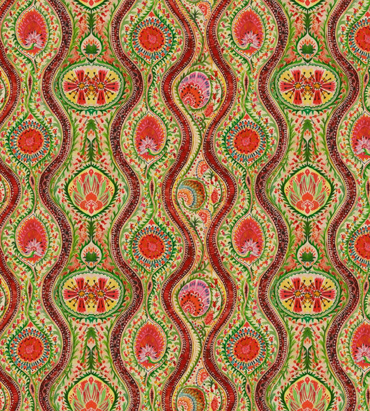 Hippie Paisley Wallpaper by MINDTHEGAP Red Green