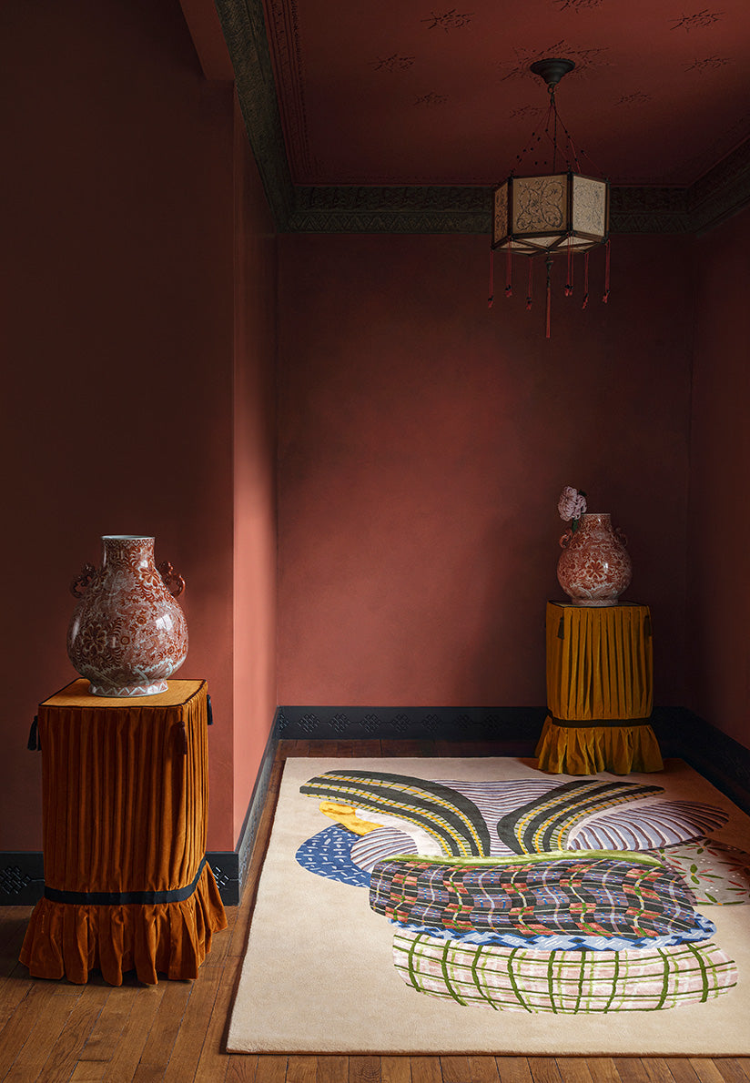 Hitoe Rug by Pierre Frey shown in a room setting (view 1)
