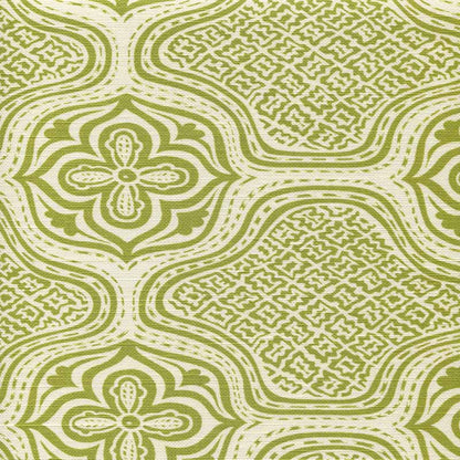 Hmong Batik Jungle Green fabric by China Seas