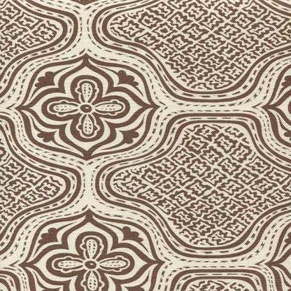 Hmong Batik Brown fabric by China Seas