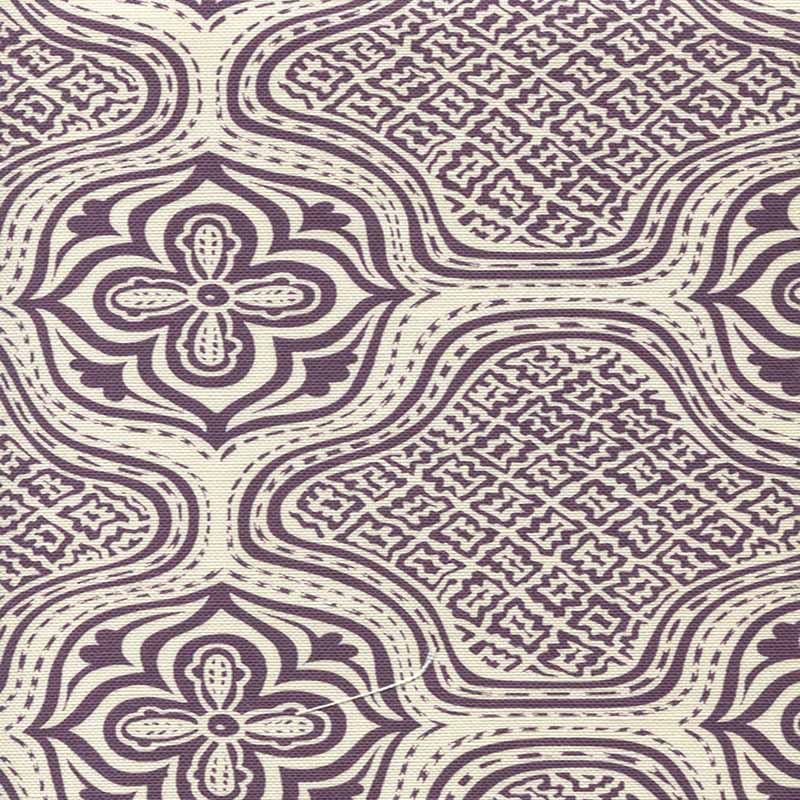 Hmong Batik Purple fabric by China Seas