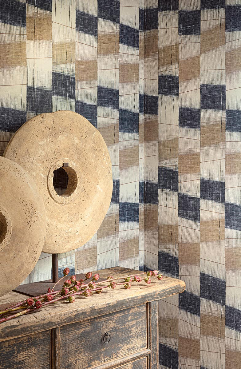 Hogara Wallpaper by Pierre Frey shown in a room setting (view 1)