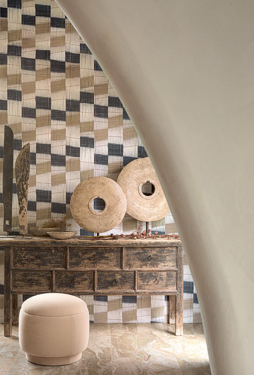 Hogara Wallpaper by Pierre Frey shown in a room setting (view 2)