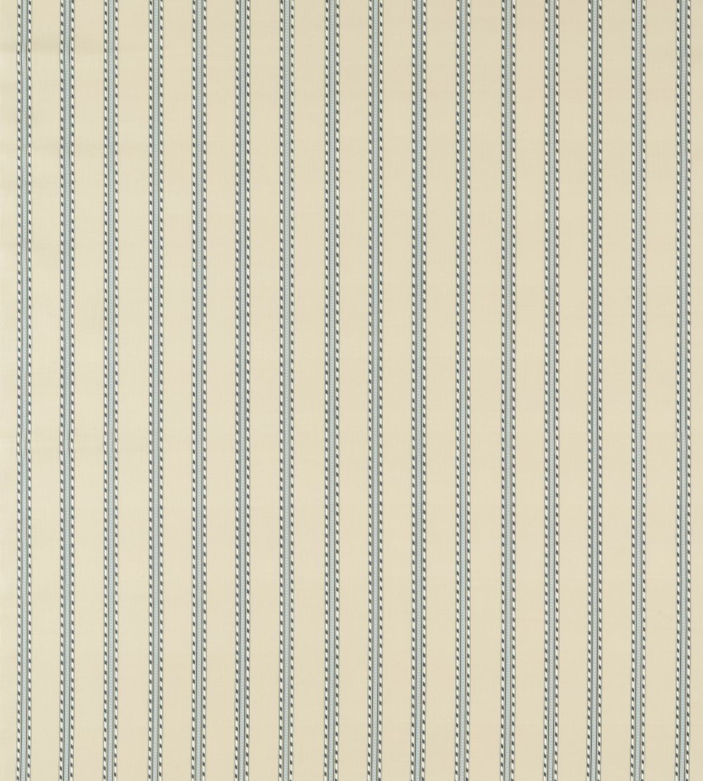 Holland Park Stripe Outdoor Fabric by Morris & Co Slate/Linen