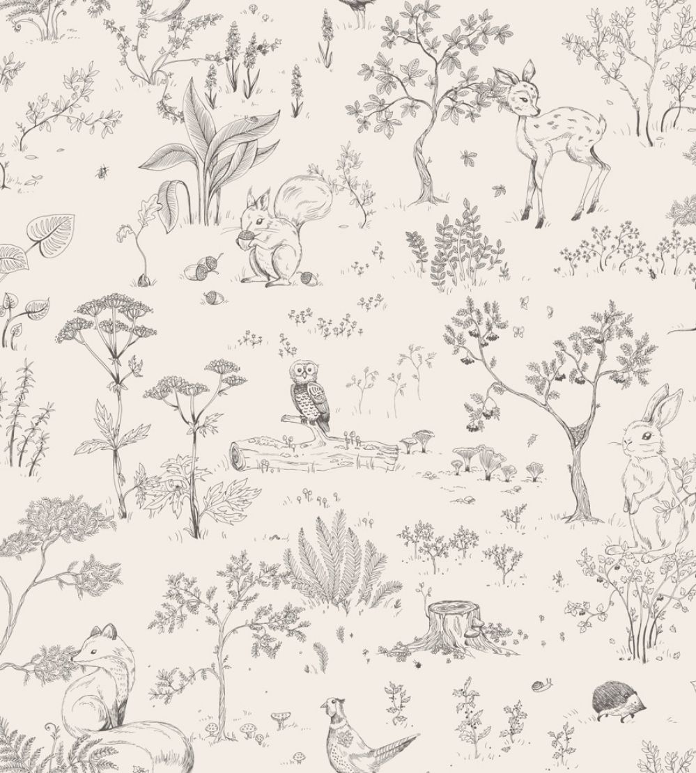 Hollie Wallpaper by Sandberg Graphite