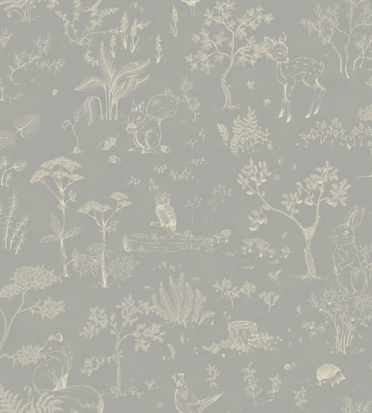 Hollie Wallpaper by Sandberg Misty Blue