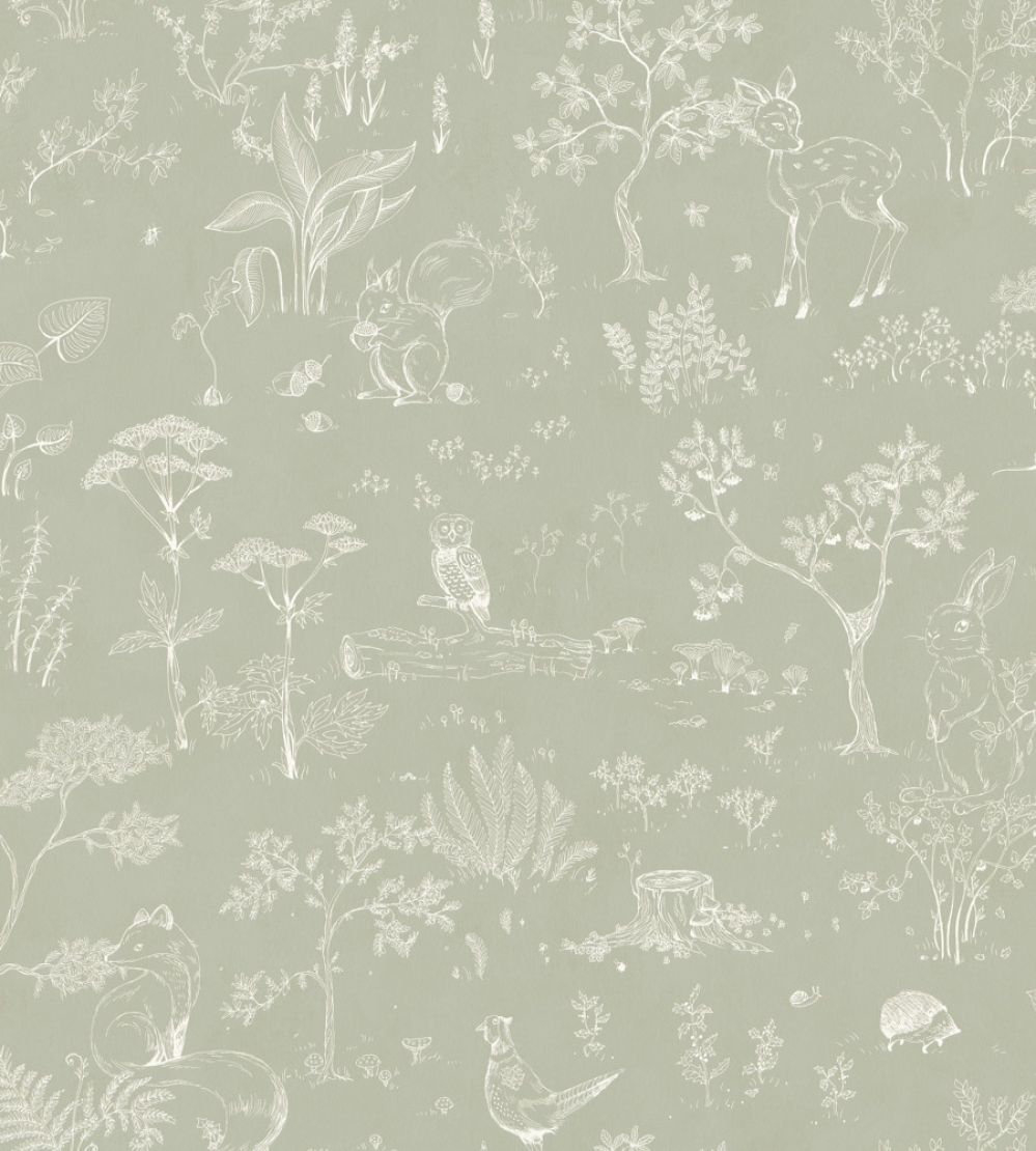 Hollie Wallpaper by Sandberg Pistachio
