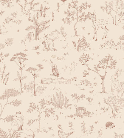 Hollie Wallpaper by Sandberg Terracotta