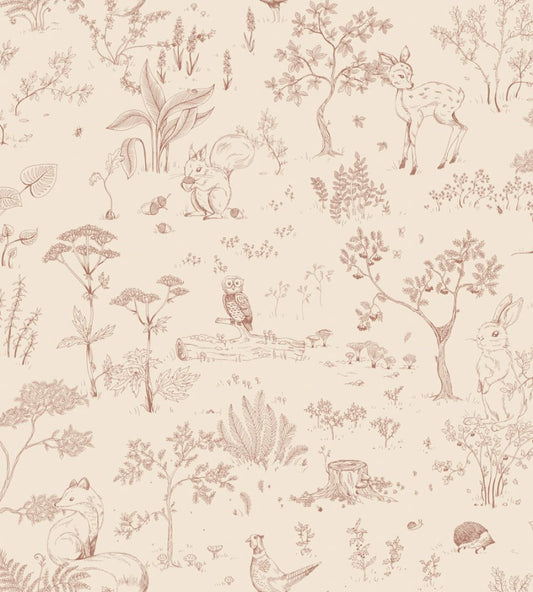 Hollie Wallpaper by Sandberg Terracotta